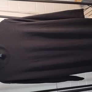 Lennie Woman acrylic knit dress w/matching print scarf w/fringe on the ends.